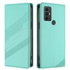 For TCL 305 / 306 / 30 SE Embossed Multi-functional Wallet Retro Leather Phone Case(Mint Green) - 2