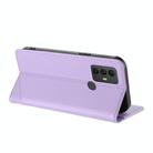 For TCL 305 / 306 / 30 SE Embossed Multi-functional Wallet Retro Leather Phone Case(Light Purple) - 3
