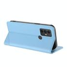 For TCL 305 / 306 / 30 SE Embossed Multi-functional Wallet Retro Leather Phone Case(Light Blue) - 3