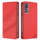 For TCL 30 5G / 30+ / 30 Embossed Multi-functional Wallet Retro Leather Phone Case(Red) - 2