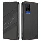 For TCL 501 / T433D Embossed Multi-functional Wallet Retro Leather Phone Case(Black) - 2