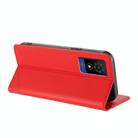 For TCL 501 / T433D Embossed Multi-functional Wallet Retro Leather Phone Case(Red) - 3