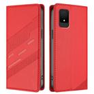For TCL 502 Embossed Multi-functional Wallet Retro Leather Phone Case(Red) - 2