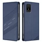 For TCL 502 Embossed Multi-functional Wallet Retro Leather Phone Case(Dark Blue) - 2