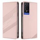 For TCL 505 Embossed Multi-functional Wallet Retro Leather Phone Case(Pink) - 2