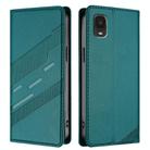 For TCL A3 / A600DL Embossed Multi-functional Wallet Retro Leather Phone Case(Dark Green) - 2