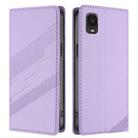 For TCL A3 / A600DL Embossed Multi-functional Wallet Retro Leather Phone Case(Light Purple) - 2