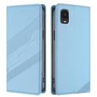 For TCL A3 / A600DL Embossed Multi-functional Wallet Retro Leather Phone Case(Light Blue) - 2