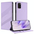 For TCL A3X Embossed Multi-functional Wallet Retro Leather Phone Case(Light Purple) - 1