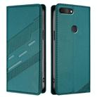 For TCL L10 Embossed Multi-functional Wallet Retro Leather Phone Case(Dark Green) - 2
