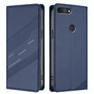 For TCL L10 Embossed Multi-functional Wallet Retro Leather Phone Case(Dark Blue) - 2
