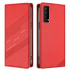For TCL Stylus 5G Embossed Multi-functional Wallet Retro Leather Phone Case(Red) - 2