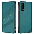 For TCL Stylus 5G Embossed Multi-functional Wallet Retro Leather Phone Case(Dark Green) - 2