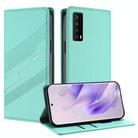 For TCL Stylus 5G Embossed Multi-functional Wallet Retro Leather Phone Case(Mint Green) - 1