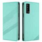 For TCL Stylus 5G Embossed Multi-functional Wallet Retro Leather Phone Case(Mint Green) - 2