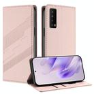For TCL Stylus 5G Embossed Multi-functional Wallet Retro Leather Phone Case(Pink) - 1