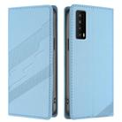 For TCL Stylus 5G Embossed Multi-functional Wallet Retro Leather Phone Case(Light Blue) - 2