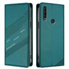 For TCL T9 Embossed Multi-functional Wallet Retro Leather Phone Case(Dark Green) - 2