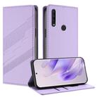 For TCL T9 Embossed Multi-functional Wallet Retro Leather Phone Case(Light Purple) - 1