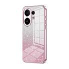 For vivo S30 Gradient Glitter Powder Electroplated Phone Case(Pink) - 1
