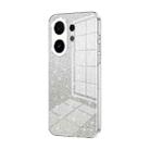 For vivo S30 Gradient Glitter Powder Electroplated Phone Case(Transparent) - 1
