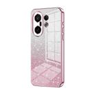 For vivo S30 Pro mini Gradient Glitter Powder Electroplated Phone Case(Pink) - 1