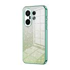 For vivo S30 Pro mini Gradient Glitter Powder Electroplated Phone Case(Green) - 1