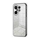 For vivo S30 Pro mini Gradient Glitter Powder Electroplated Phone Case(Black) - 1