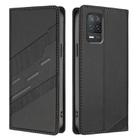 For Realme 8 5G Embossed Multi-functional Wallet Retro Leather Phone Case(Black) - 2