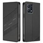 For Realme 9 Pro+ Embossed Multi-functional Wallet Retro Leather Phone Case(Black) - 2