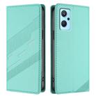 For Realme 9i Embossed Multi-functional Wallet Retro Leather Phone Case(Mint Green) - 2