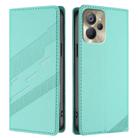 For Realme 10 5G Embossed Multi-functional Wallet Retro Leather Phone Case(Mint Green) - 2