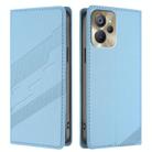 For Realme 10 5G Embossed Multi-functional Wallet Retro Leather Phone Case(Light Blue) - 2