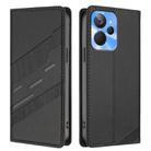 For Realme 10T Embossed Multi-functional Wallet Retro Leather Phone Case(Black) - 2