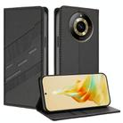 For Realme 11 4G Embossed Multi-functional Wallet Retro Leather Phone Case(Black) - 1