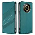 For Realme 11 4G Embossed Multi-functional Wallet Retro Leather Phone Case(Dark Green) - 2