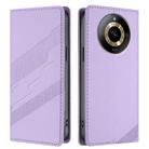For Realme 11 4G Embossed Multi-functional Wallet Retro Leather Phone Case(Light Purple) - 2