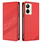 For Realme 11 Pro Embossed Multi-functional Wallet Retro Leather Phone Case(Red) - 2