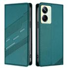 For Realme 11 Pro Embossed Multi-functional Wallet Retro Leather Phone Case(Dark Green) - 2