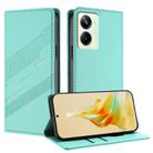 For Realme 11 Pro Embossed Multi-functional Wallet Retro Leather Phone Case(Mint Green) - 1