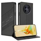For Realme 12 5G Embossed Multi-functional Wallet Retro Leather Phone Case(Black) - 1