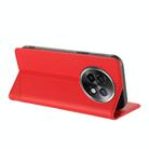 For Realme 13+ Global Embossed Multi-functional Wallet Retro Leather Phone Case(Red) - 3