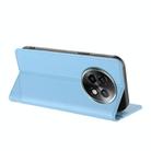For Realme 13+ Global Embossed Multi-functional Wallet Retro Leather Phone Case(Light Blue) - 3