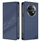 For Realme 13+ Global Embossed Multi-functional Wallet Retro Leather Phone Case(Dark Blue) - 2