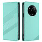 For Realme 14 Pro Embossed Multi-functional Wallet Retro Leather Phone Case(Mint Green) - 2