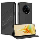 For Realme 14 Pro+ Embossed Multi-functional Wallet Retro Leather Phone Case(Black) - 1