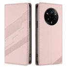 For Realme 14 Pro+ Embossed Multi-functional Wallet Retro Leather Phone Case(Pink) - 2