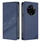 For Realme 14 Pro+ Embossed Multi-functional Wallet Retro Leather Phone Case(Dark Blue) - 2