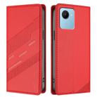 For Realme C30 Embossed Multi-functional Wallet Retro Leather Phone Case(Red) - 2