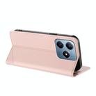 For Realme C63 4G Embossed Multi-functional Wallet Retro Leather Phone Case(Pink) - 3